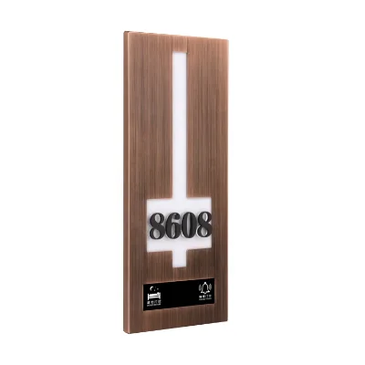 Customized Stainless Steel Electronic Hotel Signboard Room Door Number Plates