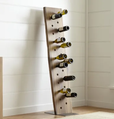 24-Bottle Leaning Wine Rack