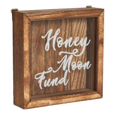 Wooden Piggy Bank Safe Children Money Saving Box Oak Wood Framed for Building Money Saving Habits Rustic Home Decor Supplies
