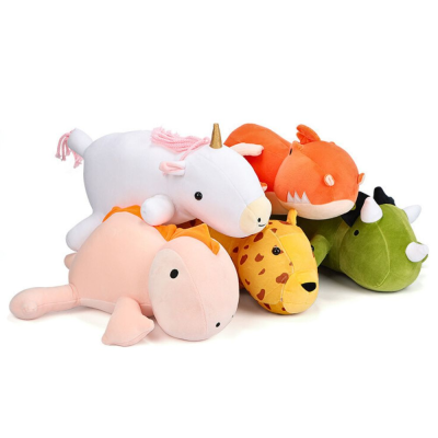 30cm 60cm Stuffed Animal Weighted Plush Cartoon Pillow Dinosaur Unicorn Anxiety Bedtime Toys Soft Dinosaur Weighted Plush