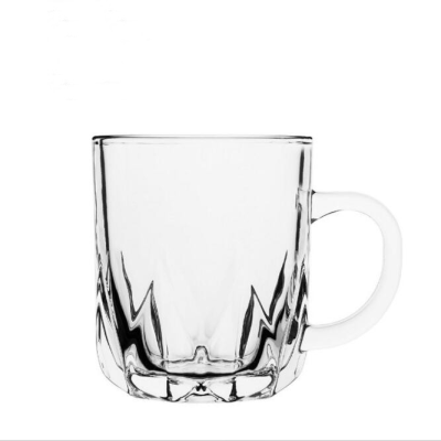 245ml Glass Cup with Handle Glass Mug Cup
