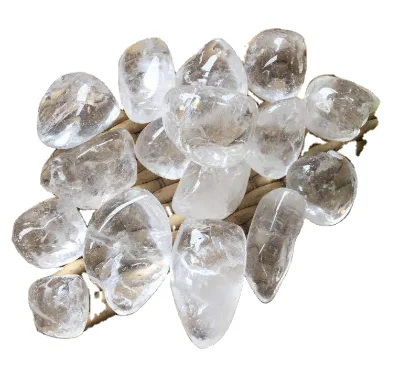 wholesale natural healing rock quartz crystal gravel polished white clear tumbled stone