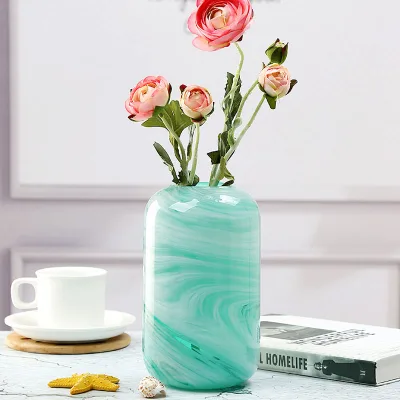 Hand Blown Modern Luxury Glass Vase Flowers Glass Flower Vases for Home Decor