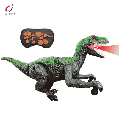 Chengji Green Remote Control Dinosaur 2.4G Simulated Sound Lighting Dinosaur World Rc Toys