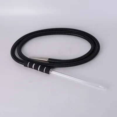 Premium Portable Shisha Accessories Pipes Dual-Colored Glass Plastic Hose with Frosted Techniques Smooth Smoke Flow