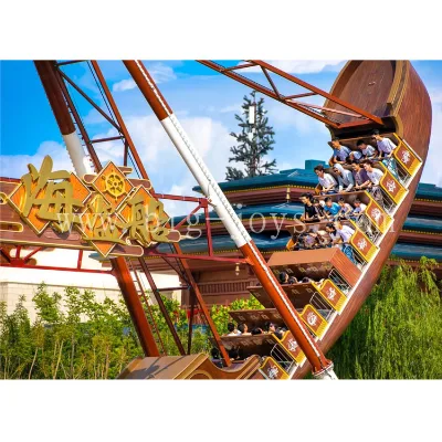 Factory Price Cheap Cost Swing Viking Boat Big Pirate Ship Amusement Rides Swinging Pirate Ship Ride Pirate Ship Boat for Sale