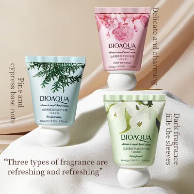 BIOAQUA Skin Care Products Whitening Vitamin C Organic Plant Extract Anti Aging Moisturizing Softening Hand Cream OEM