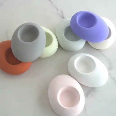 Modern Creative INS Cobblestone Tealight Candle Holder Luxury Cement Scented Stand Incense Diffuser for Bars Christmas Occasions
