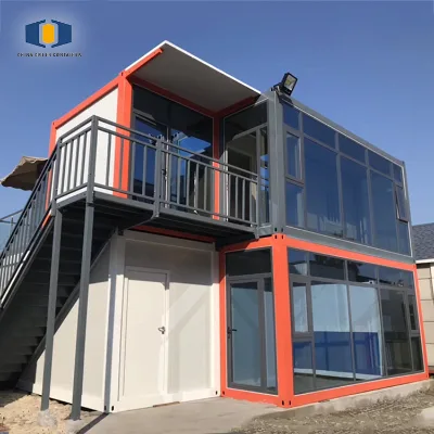 CGCH Duplex Pre-Made Low Cost Zambia Prefab Container Home Movable 20' House Portable