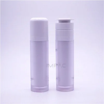 Thick wall PETG double wall luxury plastic lotion bottle with replaceable inner bottle container 120ml