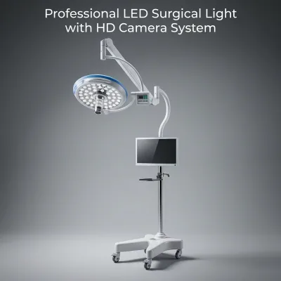 LED Dental Surgical Shadowless Light 140000 Lux 48 Beads Built-in 1080P HD Camera for Implant Oral Clinic Operating Lamp