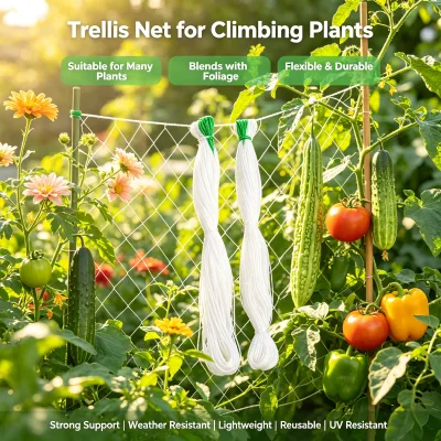 Top Sourcing Max Yield Super Flexible Extra Tough 25cm Mesh Width 1m Plant Support Net for Squash Faster Growth Colombia