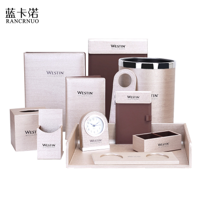 Full Set Leather Series Hotel Guestroom Amenities for Hotels Bars Restaurants