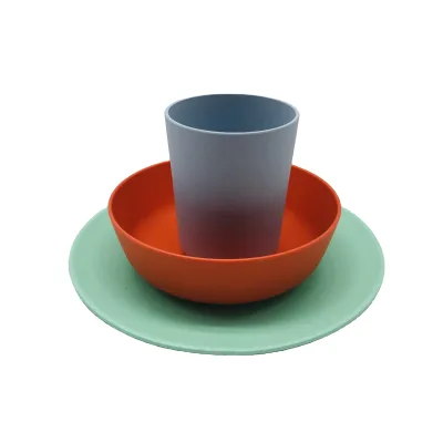 Unbreakable Dinner Plates Microwave and Dishwasher Safe Reusable for Kitchen Camping Picnic Hot Sale Natural Y Reusable