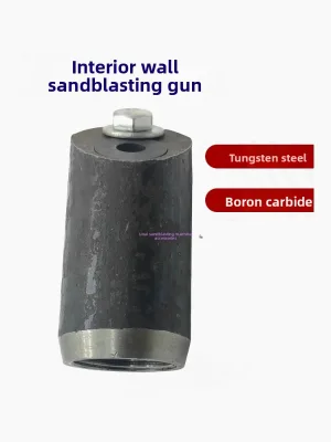 Internal Pipe Wall Sandblasting Nozzle 45 Carbon Steel Derusting Surface Preparation Small Spray Tip