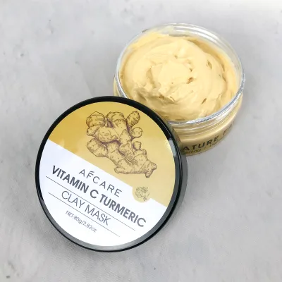 Deep Sea Magnetic Herbal Face Mask Sulfate-Free Smoothing Anti-Acne Volcanic Kaolin Tumeric Clay Vitamin C Wholesale