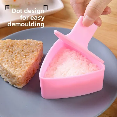 Cross-border Triangular Plastic Rice Ball Mold Food-grade Large Size Home Use Japanese-style Layered Lunch Boxes Commercial