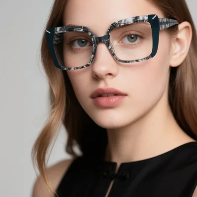 Wholesale Custom Logo Premium Italian Acetate Retro cat Eye Fashion Durable Manufacturer Unisex Adult Optical Frame