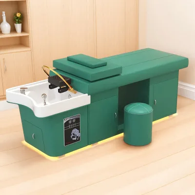 Thai Hair Treatment Shampoo Bed Beauty Salon Zell Hair Shop Special Water Cycle with LED High Grade Water Heater Bed