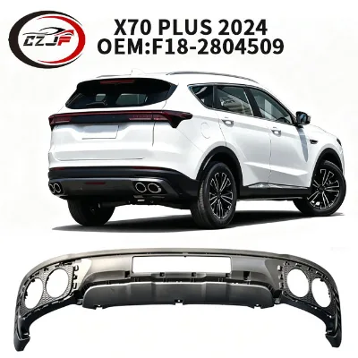 CZJF Rear Bumper Lower Body for Jetour X70 PLUS 2021-2023 F18-2804509 Rear Bumper Lower Cover Direct Replacement