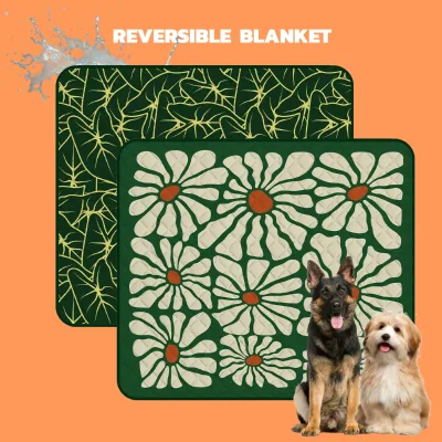 REACH TEST Modern Woven Waterproof Blanket 60x70 Large Couch Cover for Dogs & Pets-Eco-Friendly for Outdoor Camping Beach & More