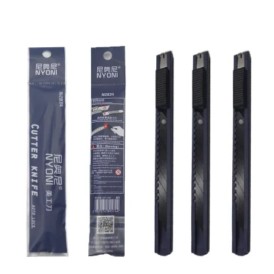 NYONI Good Quality Medium Size Utility Safety Handy Knife Cutter Drawing Sketch Tool Steel  Art Knife