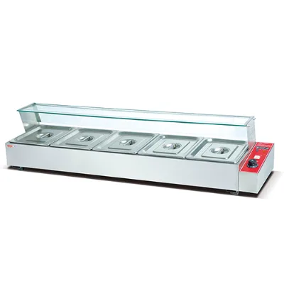 Commercial Stainless Steel Electric Bain Marie Restaurant Food Warmer Fast Food Warming Machine CE Certified Energy Efficient