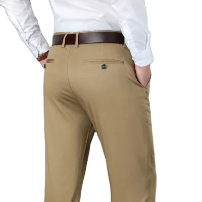 Summer Casual Pants Business Straight Middle-aged Trousers Comfortable and Versatile Casual Men's Trousers