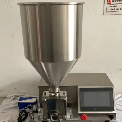 Hot Selling Multifunctional Double Injection Cream Filling Machine Jam Cheese Filler Machine for Bread and Cake Shop
