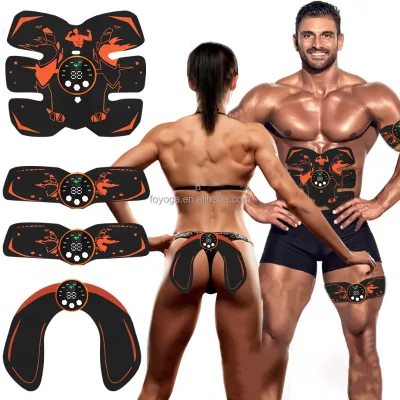 FOYOGA Smart EMS Body Massager 6-pack Abs Workout Device Home Fitness Fat-burning Machine Musical Function USB Rechargeable