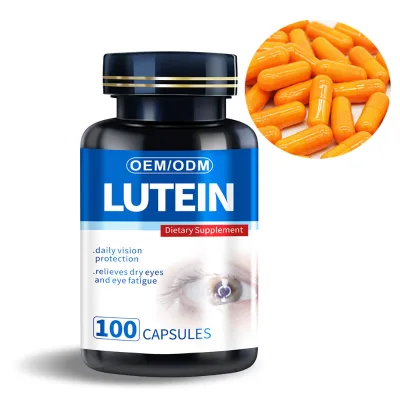 Factory Price Lutein 5% Marigold Flower Extract 20% Lutein and Zeaxanthin Lutein Capsules