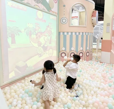 Honson Indoor Playground Soft Play Equipment Naughty Castle Trampoline Park Macaron Children's Playground Commercial Kids
