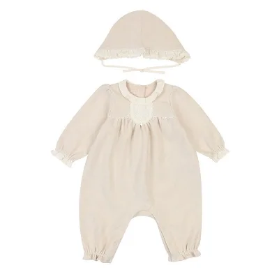 2025 Custom New Solid Color Baby Waffle Onesie