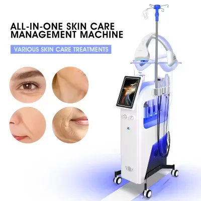 11 in 1 Hydrating Oxygen Facial Machine Dermabrasion Facial Machine Deep Cleansing Blackhead Acne Removal