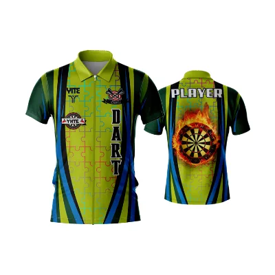 100% Polyester Custom Darts Shirts Wholesale Cheap Dart Jersey Breathable Quick Dry Custom Darts Shirts