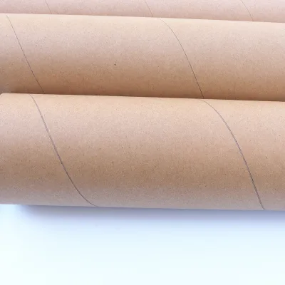 Customized Size Hot Sale Shipping Tube Paper Packing Rigid Kraft Cardboard Tube 100%recyclable Reusable Canister High End