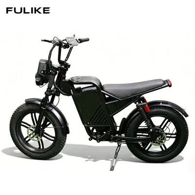 Factory OEM 20inch Wheel Fatbike Electric 500W 48V High Speed Brushless Motor High-carbon Steel Frame 7-Speed Moped Ebike Hybrid