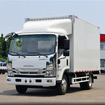 For ELF KV100 4-5ton 4x2 Van Cargo Truck New Diesel Light Truck Euro 6 Rear Camera