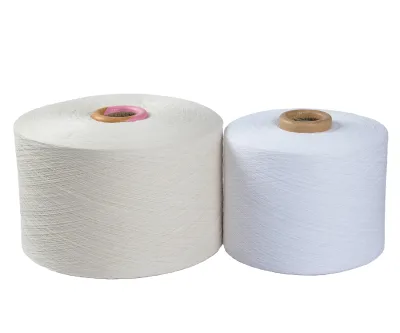 21s/1 Pre-fiber Recycle Cotton Yarn Recycled Polyester Thread Blended Yarn for Knitting