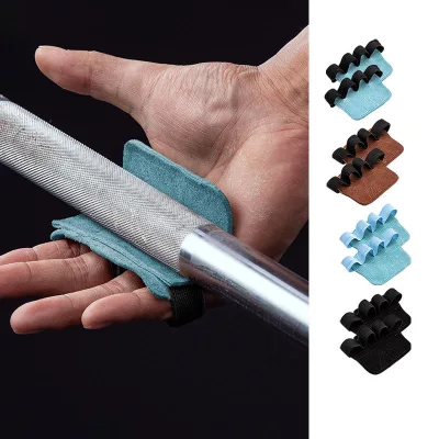 Wholesale Square Leather Four Finger Fitness Hand Guard Single and Double Bars Pull up Weightlifting Fitness Hand Guard