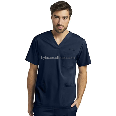 Cheap Price Modern Scrubs Medical Navy Blue Nursing Scrubs Men Scrub Suits