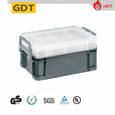 18" Dual Layer Plastic Fishing Tackle Box With Removable Adjustable Divider Tray for Saltwater Lure Fishing Bulk Supply OEM ODM