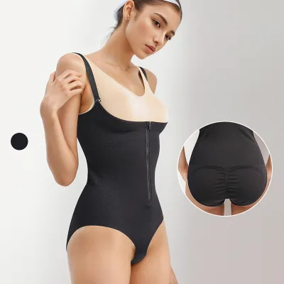 Women's Tight Quick-drying Shapewear Outdoor Running Fitness Waist Trainer With Zipper
