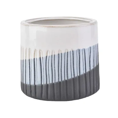 Eco-Friendly Ceramic Candle Containers Customizable Pottery & Enamel Jar for Luxury Candles