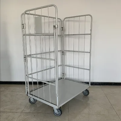 Cage trolley for logistic transport