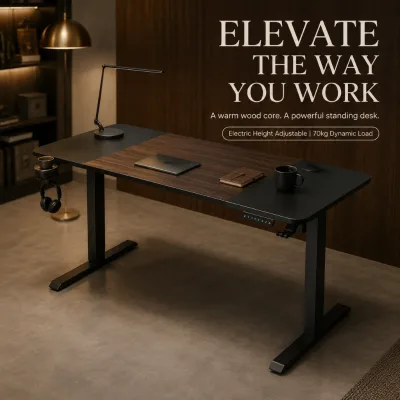 AOR Anti-collision Electric Standing Desk Motor 3 Preset Memories 200kg Static Load 20mm/s Stable Lifting Factory Wholesale