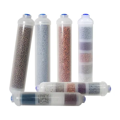 Quick Connect Drinking Water T33 Alkaline Mineral Filter Cartridge Energy Balls for Water Treatment Ro Machine