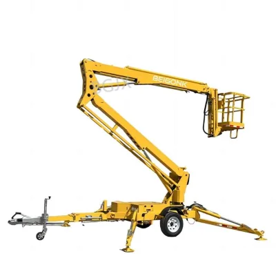 Articulated Man Use Narrow Electric Diesel Telescopic Tracked Boom Lift 14m 16m Price