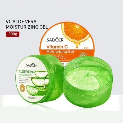 SADOER Korean 98% Aloe Vera Gel Vitamin VC Moisturizing Nourishing Face Care Repair Skin Facial and Body Gel Beauty Products