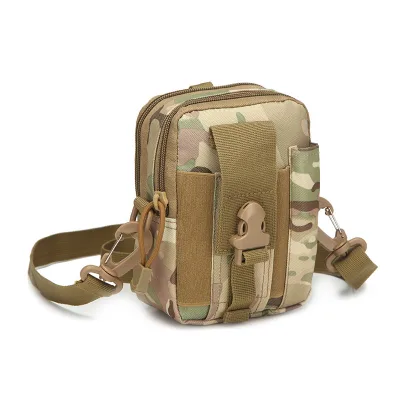 Upgrade Multicolor Mini Waist Bag Sports Polyester Molle Pouch Crossbody Cellphone Camo Tactical Belt Pouch for Running Cycling